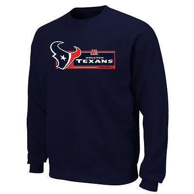 【アウトレット☆送料無料】 フットボール NFL Blue Navy Sweatshirt Crew VII Victory Critical Texans Houston マジェスティック メジャー 全米 USA アメリカ 記念グッズ