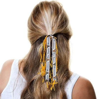 人気が高い カレッジ Ncaa 大学 アメリカ スポーツ Usa ディバイン クリエイション West Virginia Mountaineers Women S Rahrah Fantail Scrunchie 送料無料 Studiostodulky Cz