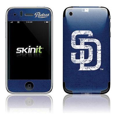売れ筋ランキングも掲載中！ スキンイット 野球 Skin Distressed 3G/3GS iPhone ブルー ネイビー Padres Diego San MLB - その他関連グッズ