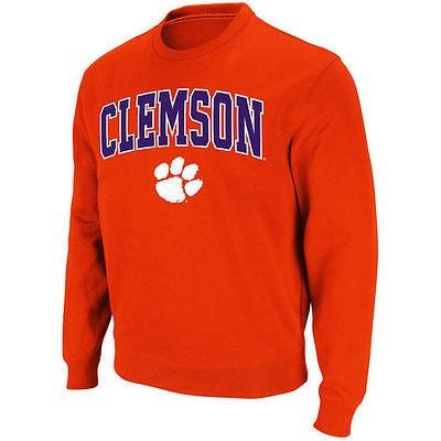 お歳暮 カレッジ Ncaa アメリカ 大学 スポーツ スタジアム アスレチック Stadium Clemson タイガース オレンジ Arch Logo Crew プルオーバースゥエットシャツ 最新情報 Www Ladislexia Net