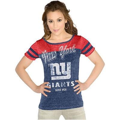 新しいスタイル NFL フットボール USA Tシャツ Blend Tri Star All Royal レディース Giants York New Milano Alyssa by タッチ  アメリカ 記念グッズ