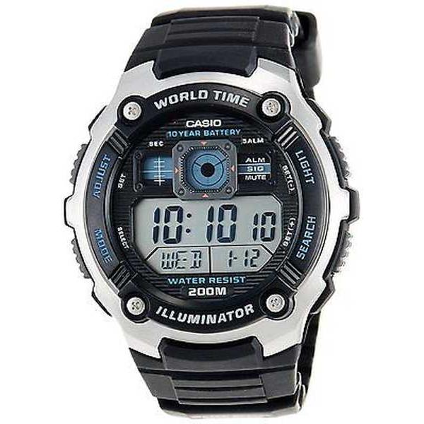 【送料無料】 Time World メンズ AE2000W-1A Casio カシオ 腕時計 5 腕時計 デジタル スポーツ クロノグラフ アラーム 腕時計