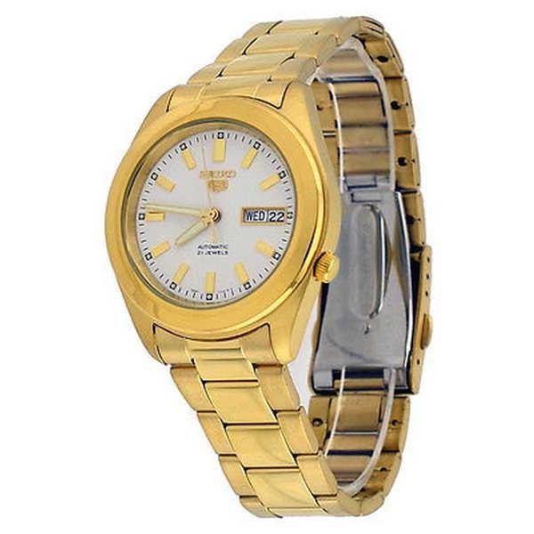 代引不可 腕時計 セイコー Seiko 5 Snkm72 メンズ ゴールド トーン ステンレス スチール ホワイト ダイヤル オートマチック 腕時計 E パンダストア 通販 Yahoo ショッピング 55 以上節約 Www Tepm Com