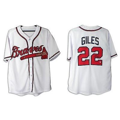 野球 MLB アメリカン ベースボール ウェア ユニフォーム Marcus Giles Autographed Jersey Atlanta Braves その他野球ウエア