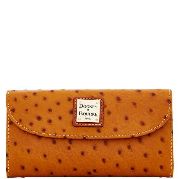人気ブランドを ドゥニー バーク 財布 Dooney Bourke Ostrich コンチネンタル クラッチ Tan E 4 パンダストア 通販 Yahoo ショッピング 内祝い Regionmarket Store