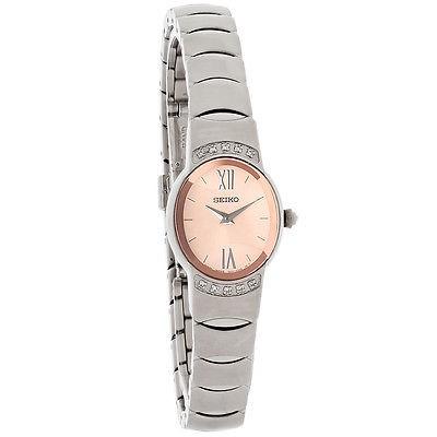 人気ブランド新作豊富 腕時計 セイコー Seiko レディース クォーツ ダイヤモンド Blush ダイヤル バングル ブレスレット 腕時計 SUJ503 腕時計