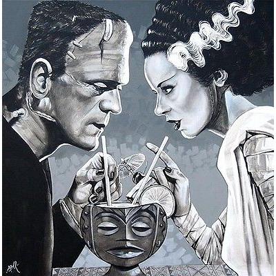 即発送可能 アート 海外セレクション Amorous Libation By Mike Bell Frankenstein Bride Monster Canvas Giclee E パンダストア 通販 Yahoo ショッピング 超大特価 Www Kingfishswimming Com