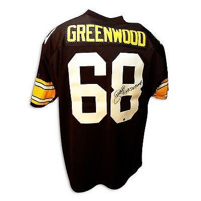 フットボール NFLアメリカン ウェア ユニフォーム アスレティック ニット L.C. Greenwood Autographed Throwback Jersey 4X SB Champs Pittsburgh Steelers