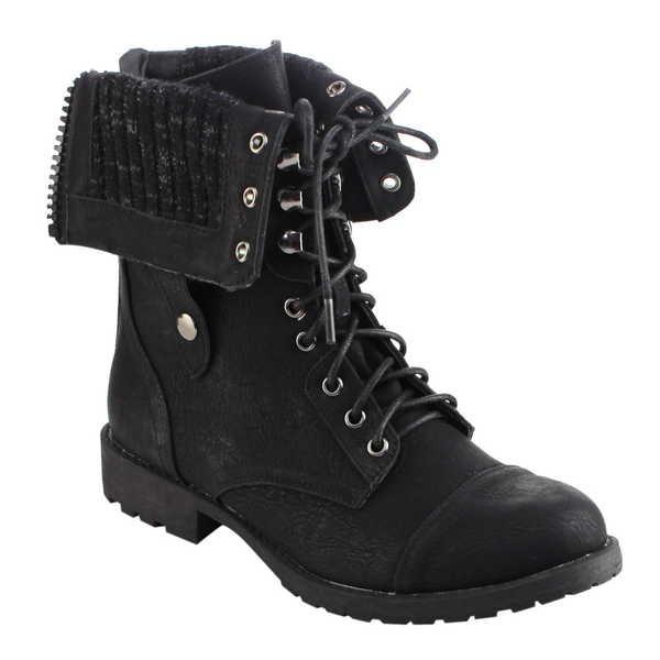 スペシャルset価格 ブーツ シューズ 靴 海外厳選ブランド Dbdk レディース Foldable Lace Up Back ジップ フラット ヒール アンクルcombat ブーティー ブラック ブラウン Black E パンダストア 通販 Yahoo ショッピング 全商品オープニング価格特別