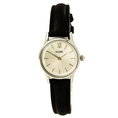 最も  クルース 腕時計 Cluse Watch Strap Leather Black Dial Tone Silver Vedette La Women's CL50014 腕時計
