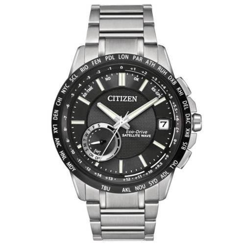 絶妙なデザイン 腕時計 Watch Time World Bracelet Steel Dial Black Gent's CC3005-85E Citizen シチズン 腕時計