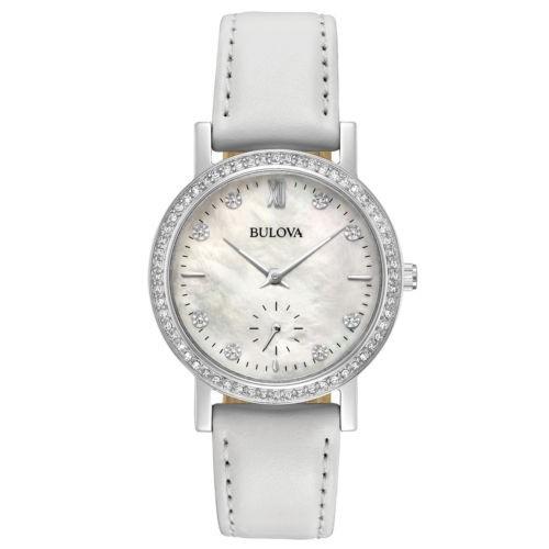 新発売の 腕時計 ブローバ Bulova 96l245 Womens Crystal Mother Of Pearl Dial White Band Watch E パンダストア 通販 Yahoo ショッピング 新品即決 Www Doctor Plan Com