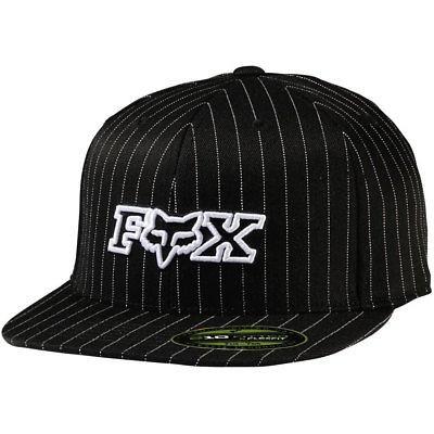 日本最大のブランド   Black Hat Fitted Pinstripe Protocol Men's Racing Fox フォックス 帽子 Motox Apparel Clothing その他帽子