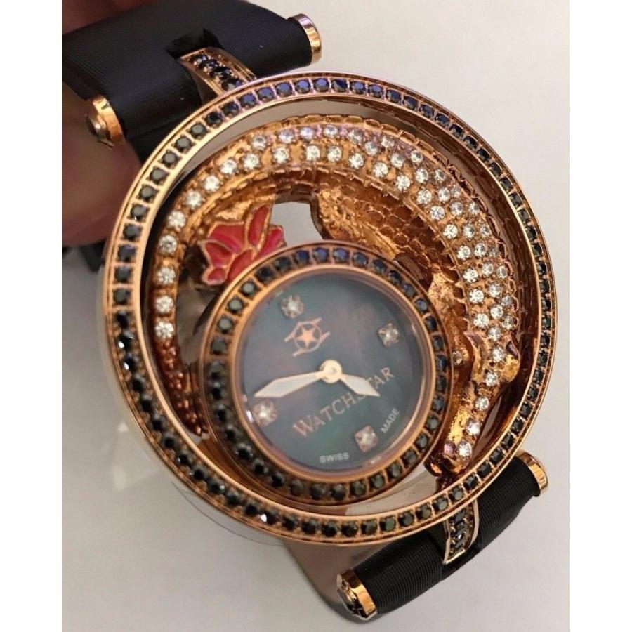 非売品 腕時計 海外セレクション New Watchstar Diva Star 45mm Swiss Made Rose Crocodile Hand Placed Stones Watch, 明治33年創業 本気の切味 實光包丁 e2ddd412