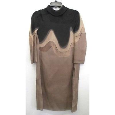 春夏新色 レディース ドレス ワンピース マルニ 1 810 Marni Fall Runway コレクション Camel ブラック プリントed ドレス サイズ 38 値引 Regionmarket Store