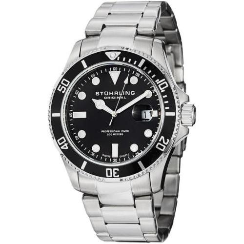 【限定製作】 ダイバー クォーツ スイス Espora レガッタ 02 417 ストゥーリング ステンレス 腕時計 メンズ スチール 腕時計