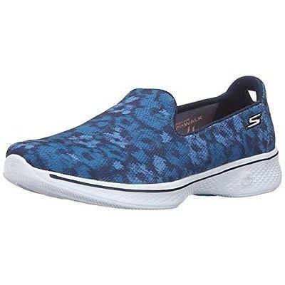 【格安SALEスタート】 アスレチック スケッチャーズ Skechers Performance 14162 レディース Go Walk 4 Flourish Walking シューズ Navy, PARIS LOUNGE パリスラウンジ 092d63ce