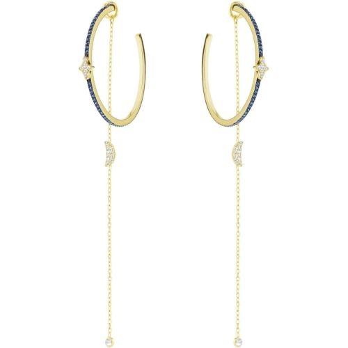 専門店では Moon Duo Swarovski スワロフスキー イヤリング Pierced 5425940 MIB Authentic Crystal Teal Earrings, イヤリング