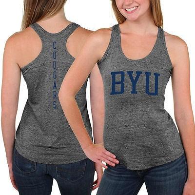 輝く高品質な 海外バイヤーおすすめ タンクトップ Racerback トライブレンド ハート Breaking グレー レディース Cougars Byu Ncaa リーグ 全米 カレッジ Usa アメリカ 記念グッズ 重要 海外の最新在庫状況を確認の上ご連絡いたします 残念ながら在庫のない場合