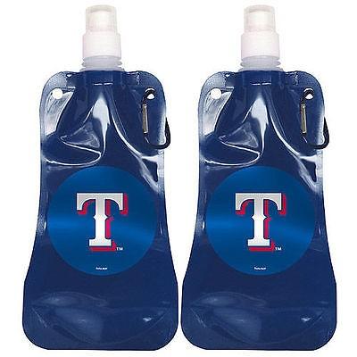 お手頃価格 Texas 全米 USA アメリカ 野球 MLB ベースボール Boelter Rangers Pack 2 Bottle Water Foldable Royal その他関連グッズ