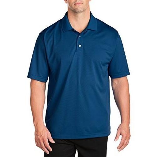 欲しいの カジュアルシャツ リーボック Reebok Blue Impact 2XTall  Polo Solid Dry Play ゴルフ Tall & Big 半袖