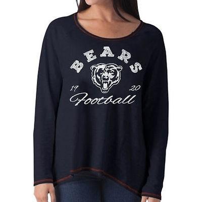 い出のひと時に、とびきりのおしゃれを！ フットボール NFL Blue Navy Shirt T Sleeve Long Flair Ultra Women's Bears Chicago フォーティセブン メジャー 全米 USA アメリカ 記念グッズ
