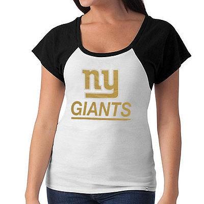 【 新品 】 T Time Big Women's Giants York New Brand '47 フォーティセブン メジャー 全米 USA アメリカ NFL フットボール Shirt Black White 記念グッズ