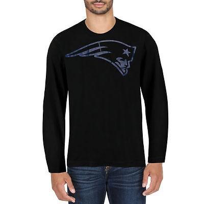 最新最全の フットボール NFL アメリカ USA 全米 メジャー マジェスティック New England Patriots Pop Print Long Sleeve T Shirt Black 記念グッズ