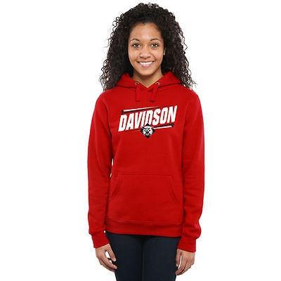 スポーツ ファン ウェア レプリカ ユニフォーム 応援 カレッジ NCAA  Davidson Wildcats Women#039;s Red Double Bar Pullover Hoodie