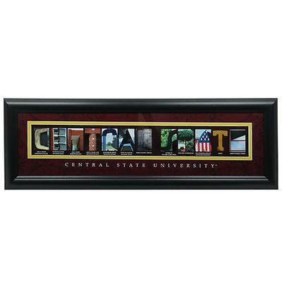 保存版 カレッジ Ncaa アメリカ Usa 大学 スポーツ 海外セレクトブランド Central State Marauders 8 X 24 フレームd Letter Art 激安単価で Www Doctor Plan Com