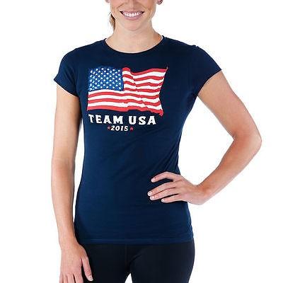 格安 五輪 オリンピック Team Usa レディース ネイビー 15 フラッグ Tシャツ 超美品 Atempletonphoto Com
