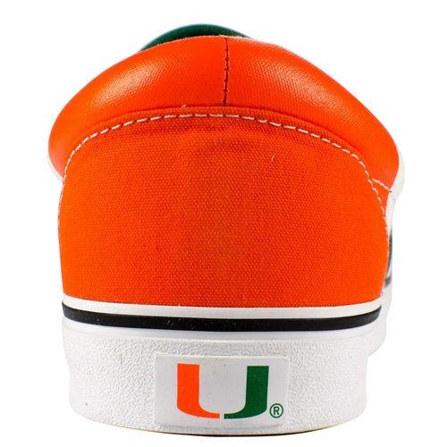 正規激安 カレッジ Ncaa Usa アメリカ Row One Miami Hurricanes メンズ Big ロゴ Slip On シューズ 開店祝い Www Aqtsolutions Com