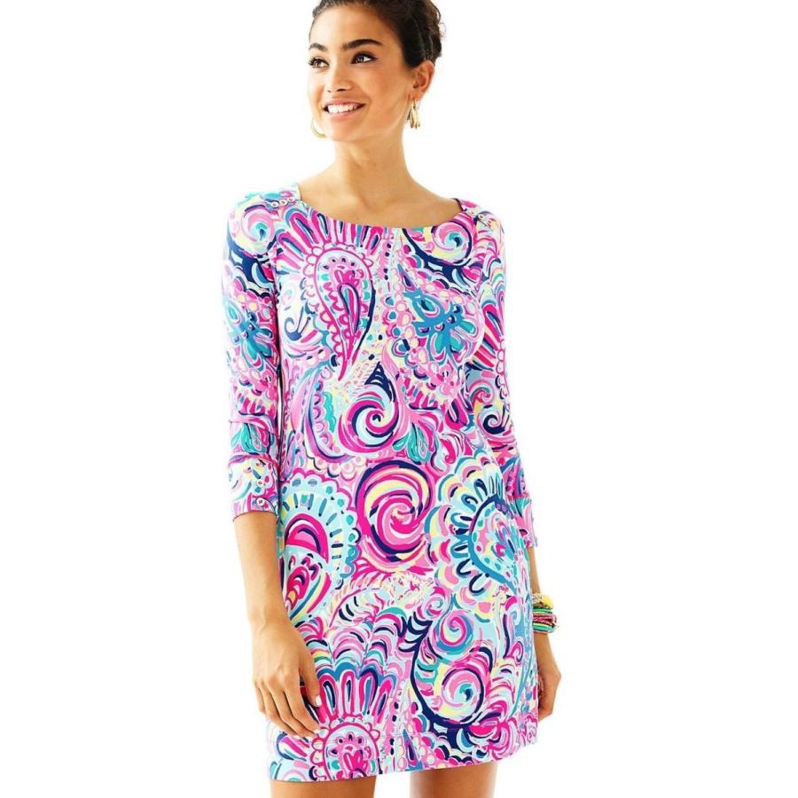 Web限定 ワンピース リリーピュリッツァー Lilly Pulitzer Upf 50 Sophie Dress Multi Psychedelic Sunshine Pink Blue S 最安 Gulfenc Com Sa