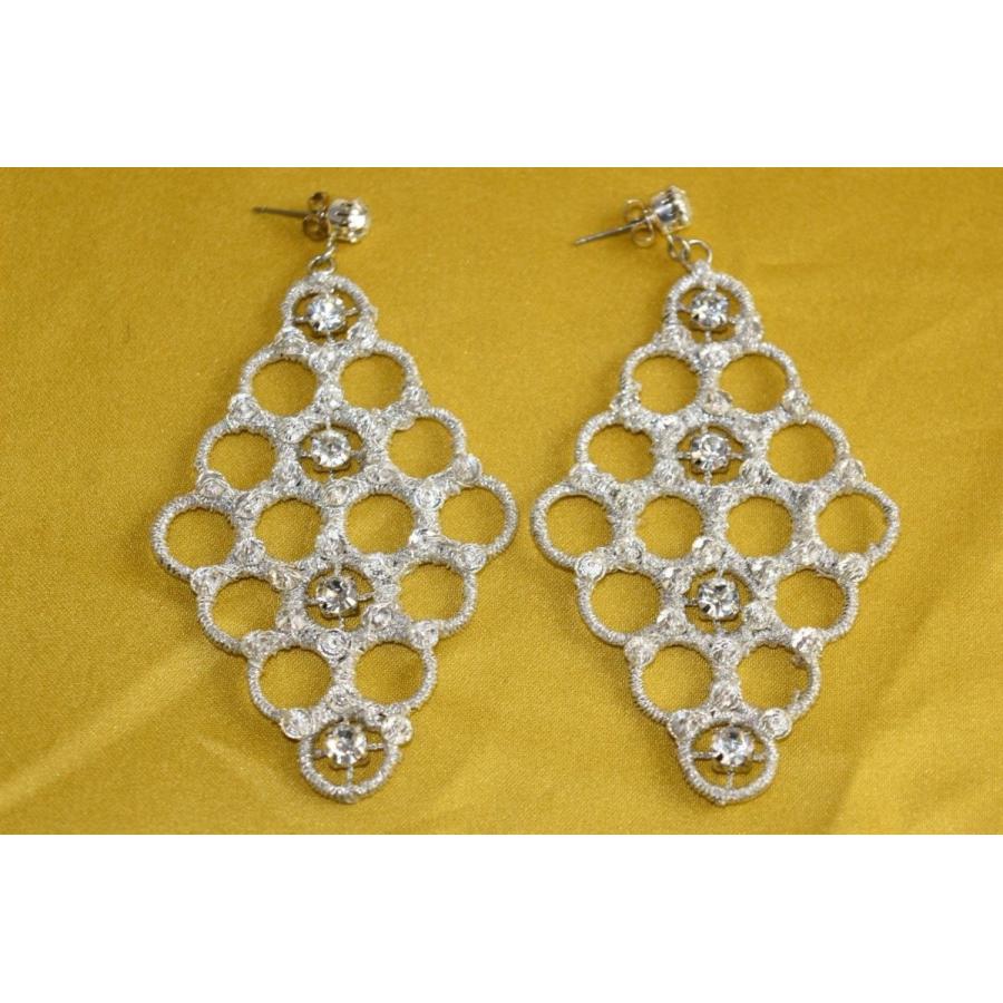 新規購入 イヤリング ジェニーパッカム Jenny Packham Metallic Woven Silver Crystal Chandelier Earrings Olympia Ii 安い Www sciences Africa