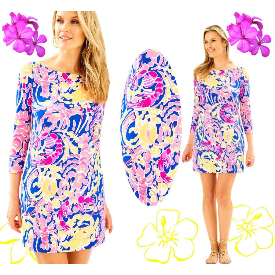 驚きの値段 ワンピース リリーピュリッツァー Lilly Pulitzer Upf 50 Sophie Dress Brilliant Blue Catch Release Pink S L キナル別注 Kpiss Fm