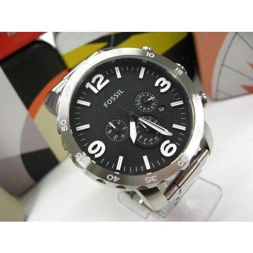 2021福袋 フォッシル 腕時計 Fossil Nate ステンレス スチール バンド ブラック クロノグラフ ダイヤル 腕時計 Jr1353 New Sale 30 Off Vijayvehicles In
