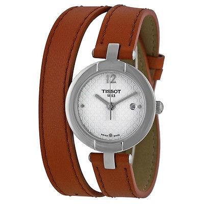 【即納&大特価】 ティソット 腕時計 Tissot Trend ピンキー シルバー ダイヤル ライト ブラウン レザー レディース 腕時計 T0842101601704, タカハタマチ 0af861a6