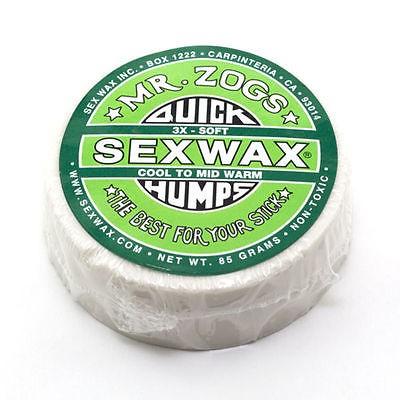 【人気急上昇】 SexWax サーフフィンアクセサリー Quick グリーン) Soft (3X Wax サーフボード Zogs Mr Humps その他アクセサリー
