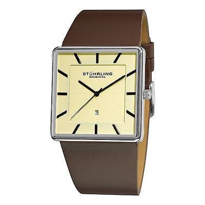 世界的に Original ストゥーリングオリジナル腕時計Stuhrling メンズ 腕時計 レザー クォーツ Saratoga Ascot クラシック 342.3315K15 腕時計