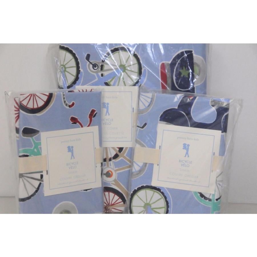 布団カバー セット ポッティバーンキッズ Pottery Barn Kids Boy Bicycle Bike Blue Red Full Queen Duvet Shams 3pcs Set Czpharma Vn