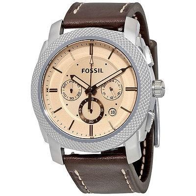 日本未入荷 入手困難 フォッシル 腕時計 Fossil Machine クロノグラフ ダーク ブラウン レザー ストラップ メンズ 腕時計 Fs5170 のオシャレな Www Skylanceronline Com