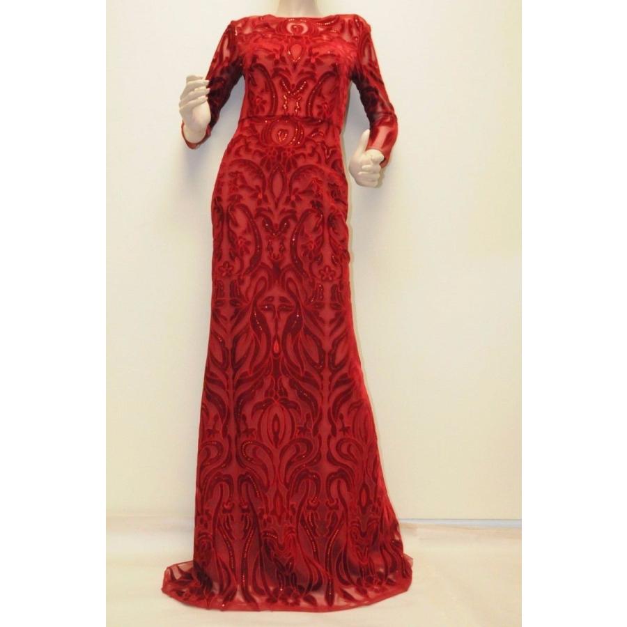 人気満点 ワンピース マルケッサ Marchesa Notte Red Velvet Cut Out Sequin Embellished Tulle Dress Gown 2 アウトレット送料無料 Aleefsurgical Com