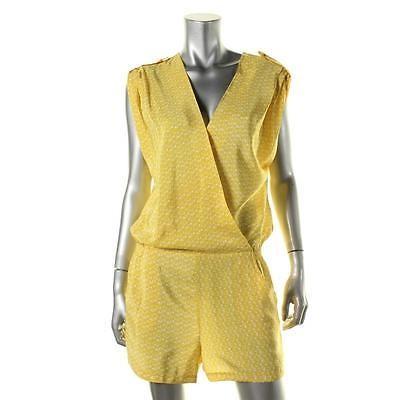 初回限定 トウェルブスストリートバイシンシアヴィンセント ジャンプスーツ ロンパー Twelfth Street By Cynthia Vincent 5106 レディース イエロー シルク Romper S 想像を超えての Jeannesauve Org