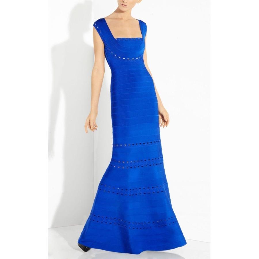 史上最も激安 ワンピース エルベレジェ Herve Leger Bandage Georgianna Blue Scallop Embroidered Gown Dress S 国内配送 Aleefsurgical Com