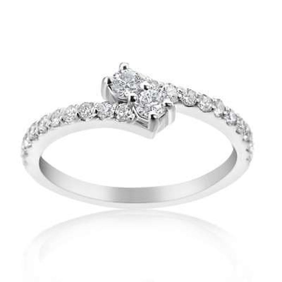 珍しい 海外買付直輸入セレブ愛用ブランド商品 ダイヤモンド Ring Stone Double 2 Forever Diamond Tdw 1 2ct Gold White 14k Summerrose サマーローズジュエリー レディースアクセサリー Headshotsbar Com