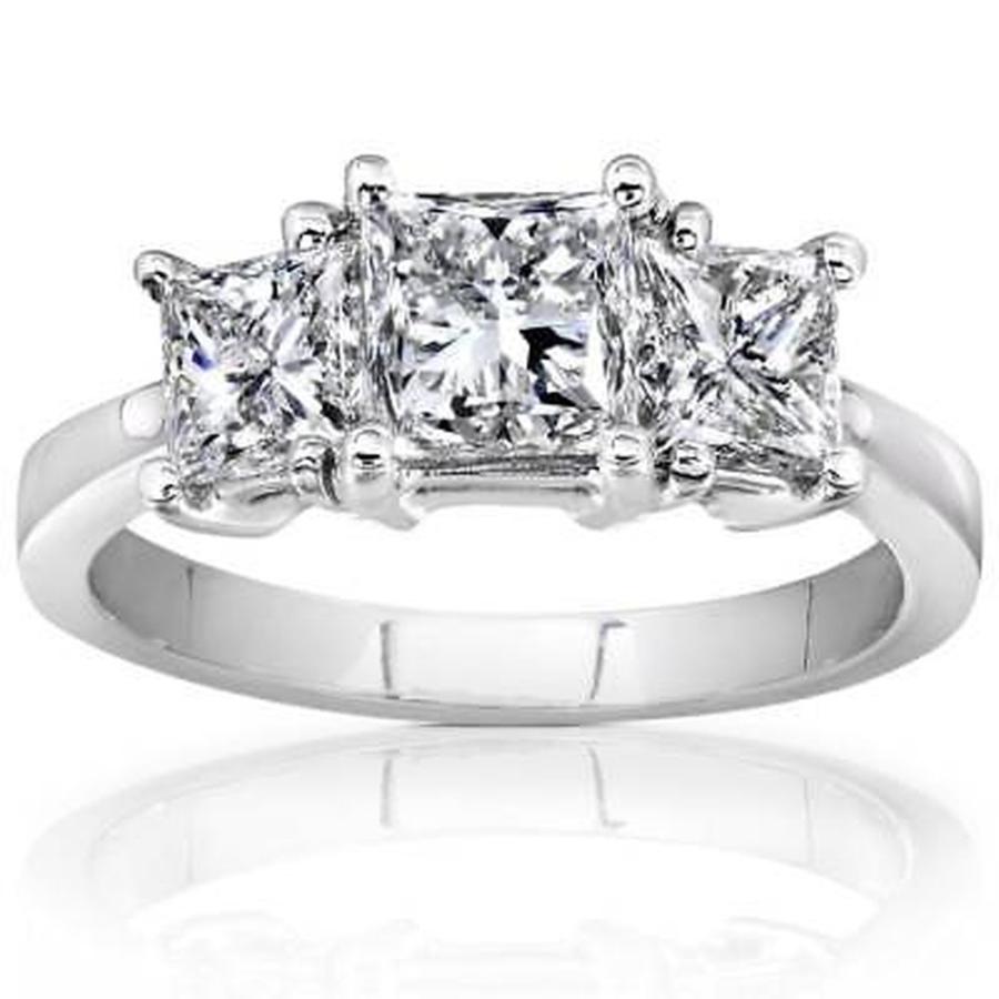 海外並行輸入正規品 Ring Diamond Cut Princess Tdw 2ct Gold White 14k Kobelli By Annello アネロ 婚約指輪 海外買付直輸入セレブ愛用ブランド商品 ブライダルアクセサリー