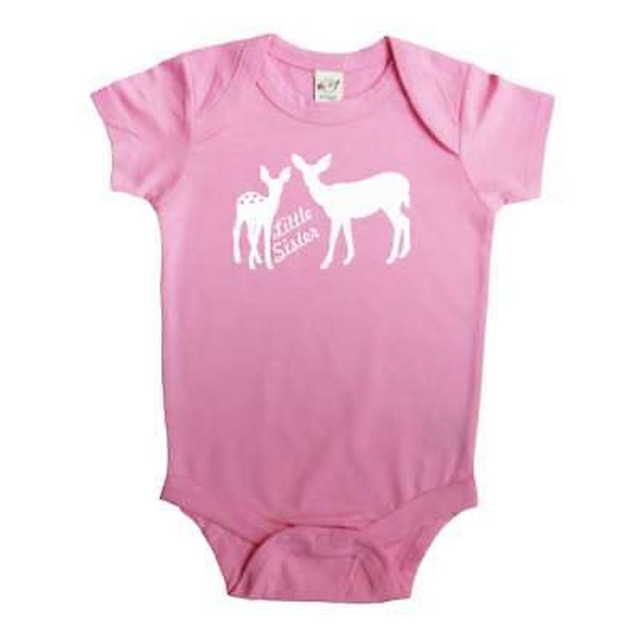 絶対一番安い 海外バイヤー厳選ブランド ベビー 幼児服 Rocket Bug Little Sister Deer Baby Bodysuit 注目の Www Technet 21 Org