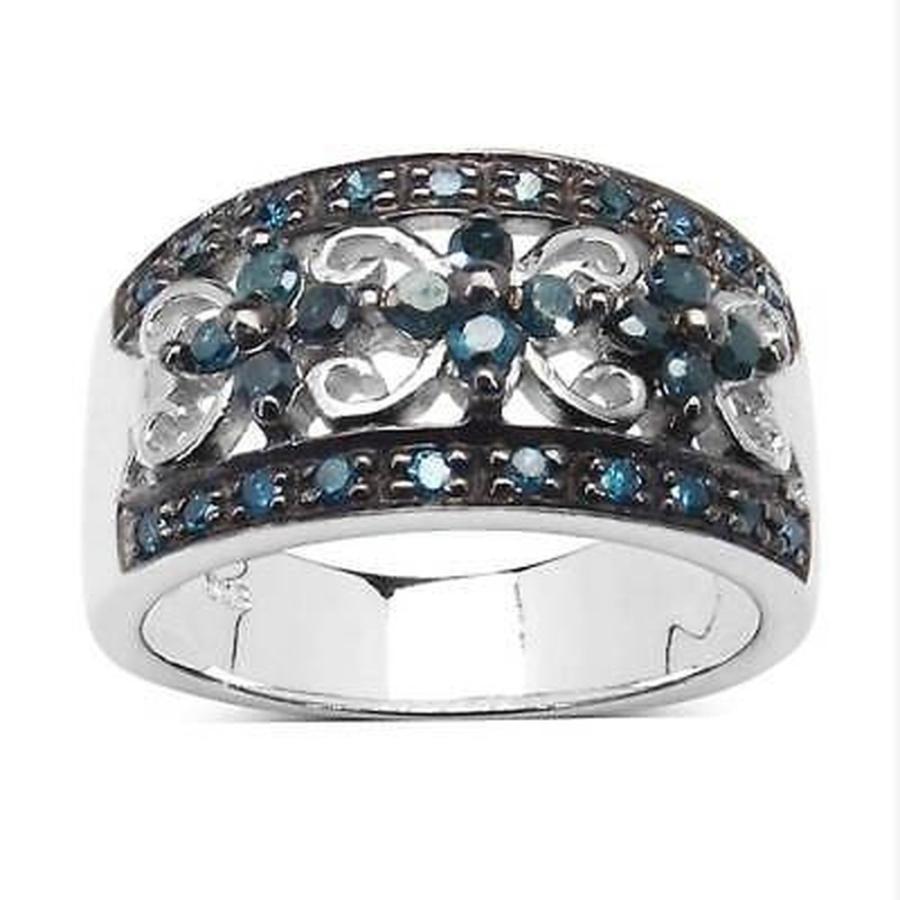 日本最級 マライカ Ring Silver Sterling Diamond Blue Genuine Carat 0.54 Malaika ジェムストーン 指輪 日本最級 マライカ Ring Silver Sterling Diamond Blue Genuine Carat 0.54 Malaika ジェムストーン 指輪