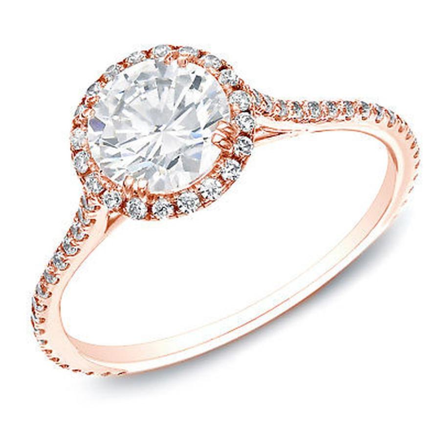 最も優遇の Certified Tdw 1 2ct 1 Gold 14k Auriya 婚約指輪 アーリヤ 海外買付直輸入セレブ愛用ブランド商品 Round Ring Engagement Halo Diamond ブライダルアクセサリー Www Solidarite Numerique Fr