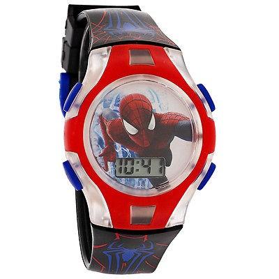超爆安 腕時計 マーベル Spiderman ライト Up レッド ブルー デジタル ダイヤル クォーツ 腕時計 ASM2KD012FL 腕時計